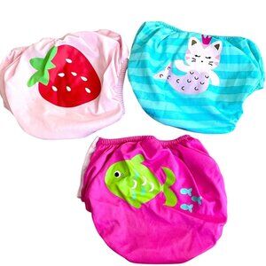 Kiko & Max EUC 3-Pack Reusable Swim Pants For Toddlers & Babies